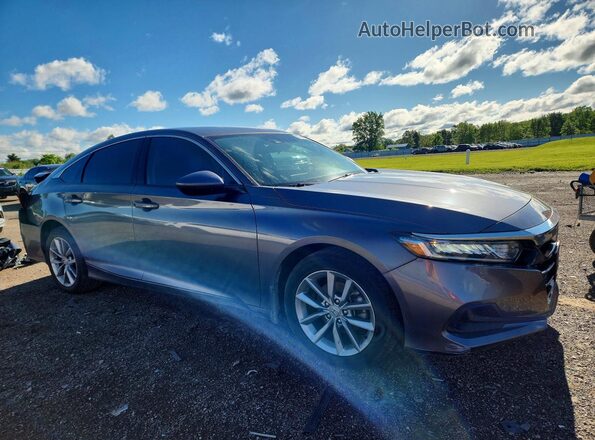 1HGCV1F12MA124325 2021 HONDA ACCORD Gray Przód prawy
