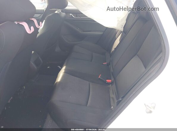 1HGCV1F13JA055091 2018 HONDA ACCORD White Widok naklejki z numerem VIN