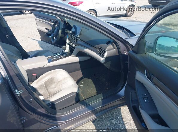 1HGCV1F13JA252293 2018 HONDA ACCORD Gray Widok wnętrza z przodu