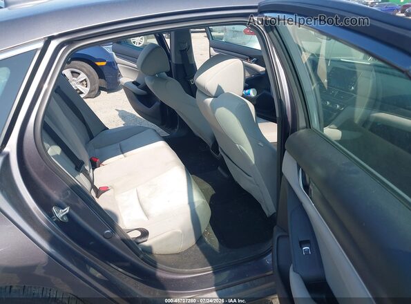1HGCV1F13JA252293 2018 HONDA ACCORD Gray Widok naklejki z numerem VIN