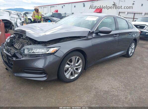 1HGCV1F13KA047834 2019 HONDA ACCORD Gray Przód lewy