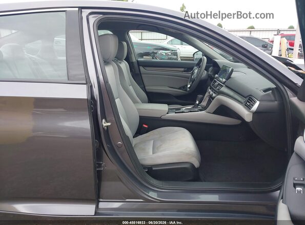 1HGCV1F13KA047834 2019 HONDA ACCORD Gray Widok wnętrza z przodu