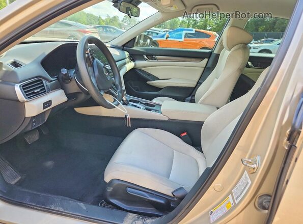 1HGCV1F13KA055934 2019 HONDA ACCORD Beige Սալոնի դիմացի տեսք