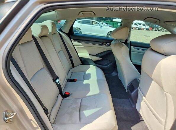 1HGCV1F13KA055934 2019 HONDA ACCORD Beige Հետևի նստատեղերի տեսք