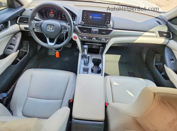 1HGCV1F13KA055934 2019 HONDA ACCORD Beige Առջևի վահանակի տեսք