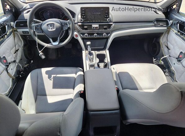 1HGCV1F13KA056727 2019 HONDA ACCORD Silver Widok deski rozdzielczej