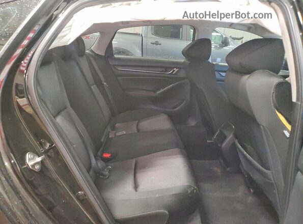 1HGCV1F13KA123388 2019 HONDA ACCORD Black Widok tylnych siedzeń