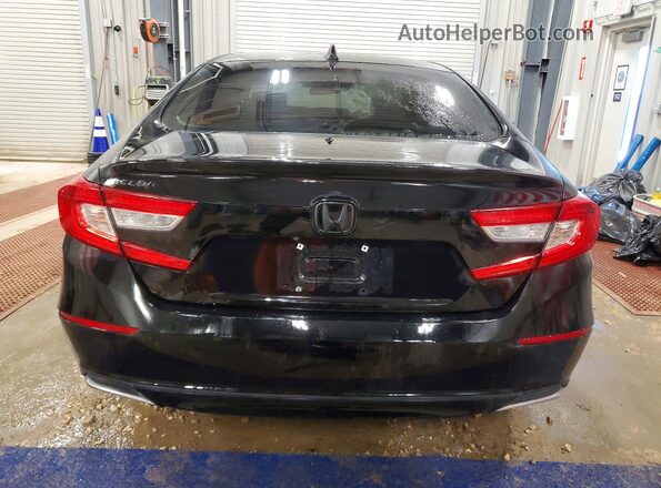 1HGCV1F13KA123388 2019 HONDA ACCORD Black Widok z tyłu