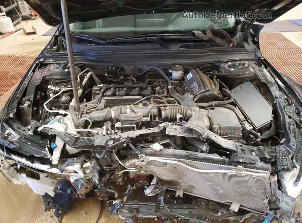 1HGCV1F13KA123388 2019 HONDA ACCORD Black Widok wnętrza z tyłu