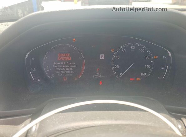 1HGCV1F13KA154222 2019 HONDA ACCORD White Vista del cuadro de instrumentos