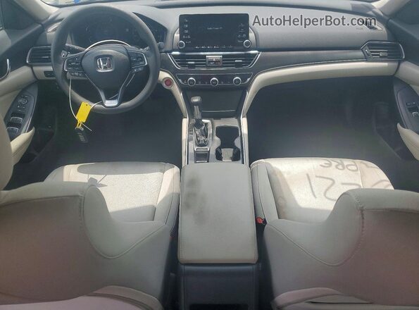 1HGCV1F13KA154222 2019 HONDA ACCORD White Vista del salpicadero