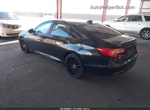 1HGCV1F13KA165155 2019 HONDA ACCORD Black Задня ліва чверть