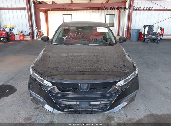 1HGCV1F13KA165155 2019 HONDA ACCORD Black Вид спереду