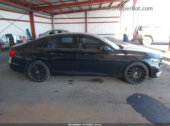 1HGCV1F13KA165155 2019 HONDA ACCORD Black Вид задньої частини салону