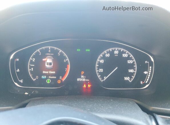 1HGCV1F13LA002622 2020 HONDA ACCORD Gray Вид щитка приладів