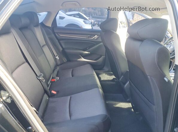 1HGCV1F13LA089406 2020 HONDA ACCORD Black Widok tylnych siedzeń