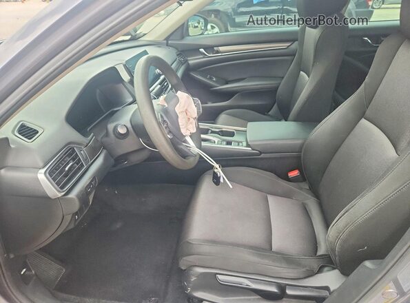 1HGCV1F13MA007210 2021 HONDA ACCORD Gray წინა სალონის ხედი