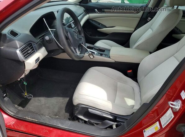1HGCV1F13MA063888 2021 HONDA ACCORD Red Front interior view