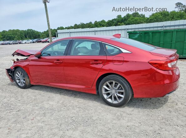1HGCV1F13MA063888 2021 HONDA ACCORD Red Rear left