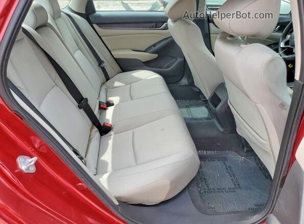 1HGCV1F13MA063888 2021 HONDA ACCORD Red Rear seats view