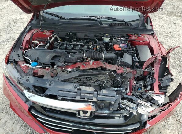 1HGCV1F13MA063888 2021 HONDA ACCORD Red Rear interior view
