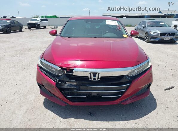 1HGCV1F13MA094977 2021 HONDA ACCORD Burgundy Սարքավորումների վահանակի տեսք