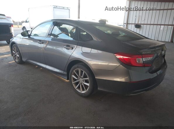 1HGCV1F13MA117612 2021 HONDA ACCORD Серый Задняя левая четверть