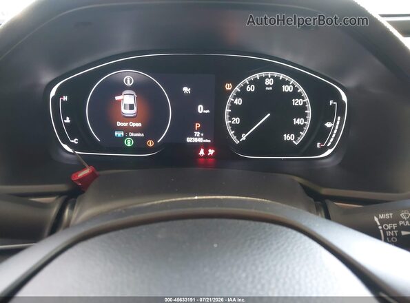 1HGCV1F13MA117612 2021 HONDA ACCORD Серый Вид задних сидений