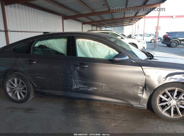 1HGCV1F13MA117612 2021 HONDA ACCORD Серый Вид задней части салона