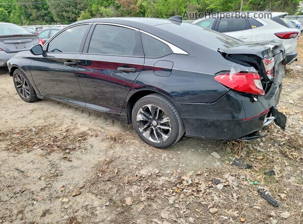 1HGCV1F14JA023329 2018 HONDA ACCORD Черный Задняя левая четверть