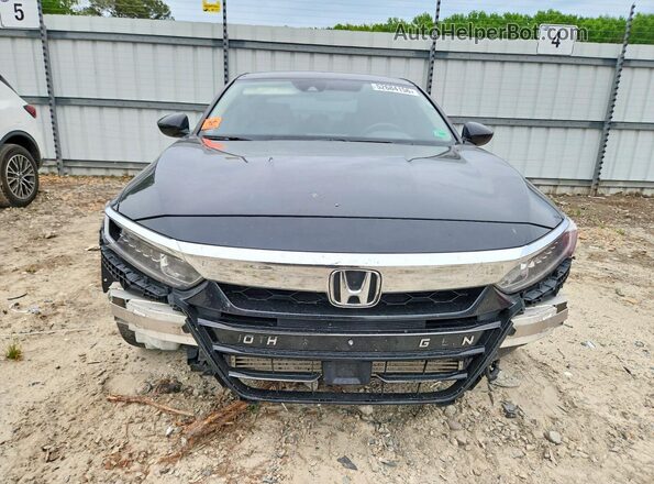 1HGCV1F14JA023329 2018 HONDA ACCORD Черный Вид спереди