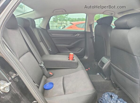 1HGCV1F14JA023329 2018 HONDA ACCORD Черный Вид задних сидений