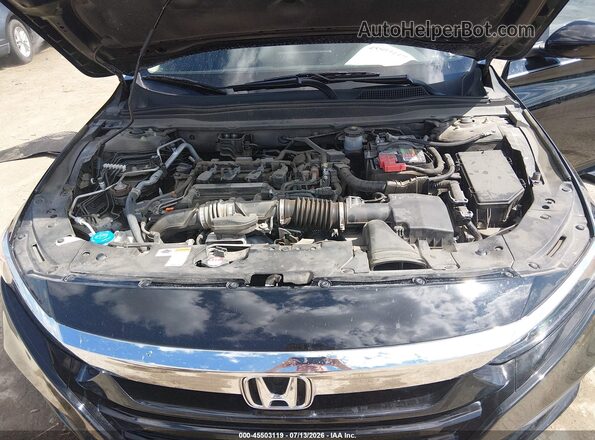 1HGCV1F14JA023346 2018 HONDA ACCORD Черный Вид сзади