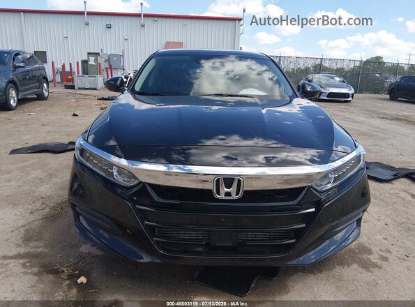 1HGCV1F14JA023346 2018 HONDA ACCORD Черный Вид щитка приборов