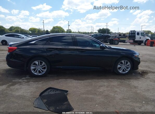 1HGCV1F14JA023346 2018 HONDA ACCORD Черный Вид задней части салона