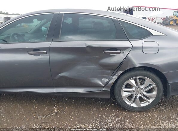 1HGCV1F14JA061563 2018 HONDA ACCORD Gray Front view