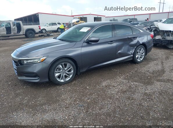 1HGCV1F14JA061563 2018 HONDA ACCORD Gray Front left