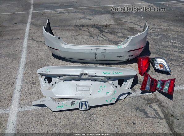 1HGCV1F14JA066245 2018 HONDA ACCORD White Instrument cluster view