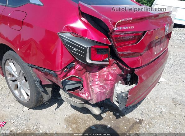 1HGCV1F14JA072143 2018 HONDA ACCORD Burgundy Вид спереду
