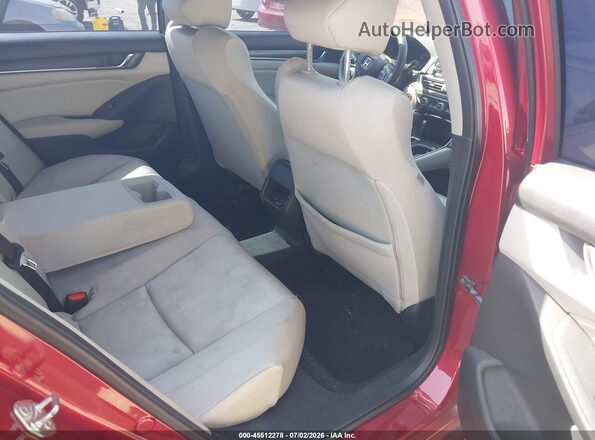 1HGCV1F14JA072143 2018 HONDA ACCORD Burgundy Вид наклейки з VIN-кодом