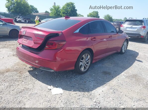 1HGCV1F14JA072143 2018 HONDA ACCORD Burgundy Задня права чверть