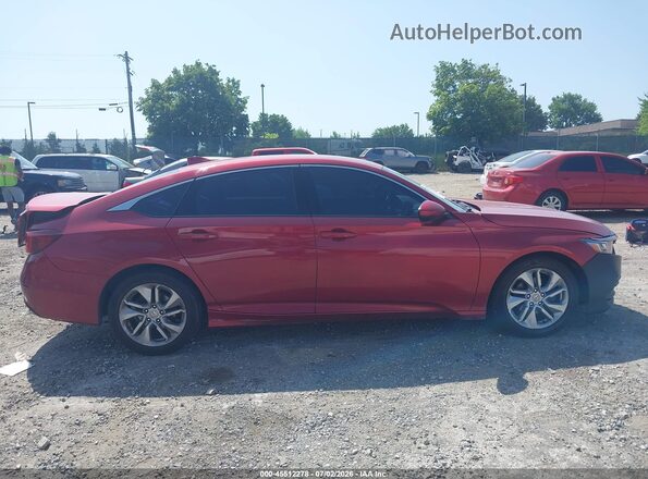 1HGCV1F14JA072143 2018 HONDA ACCORD Burgundy Вид щитка приладів