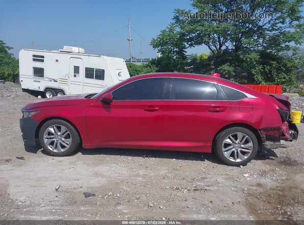 1HGCV1F14JA072143 2018 HONDA ACCORD Burgundy Вид задньої частини салону