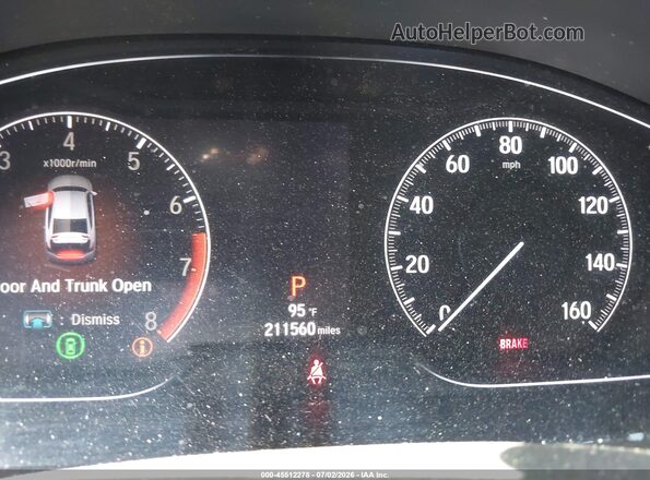 1HGCV1F14JA072143 2018 HONDA ACCORD Burgundy Панорамний вид салону 360°