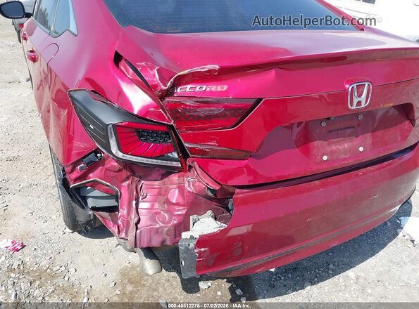 1HGCV1F14JA072143 2018 HONDA ACCORD Burgundy 
