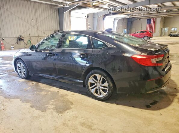 1HGCV1F14JA081795 2018 HONDA ACCORD Black Задня ліва чверть