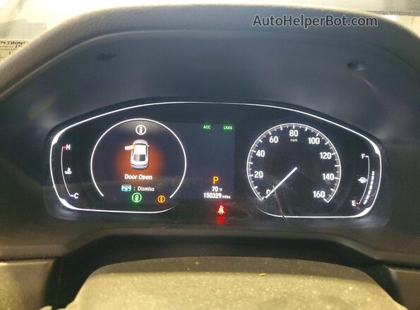 1HGCV1F14JA081795 2018 HONDA ACCORD Black Вид щитка приладів