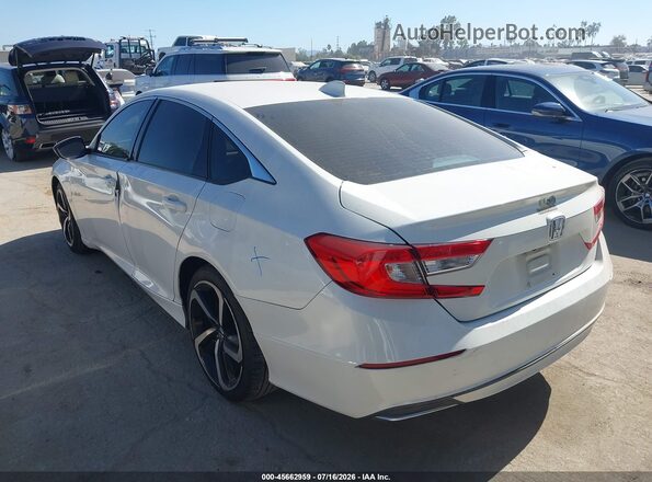 1HGCV1F14JA164417 2018 HONDA ACCORD White Trasero izquierdo