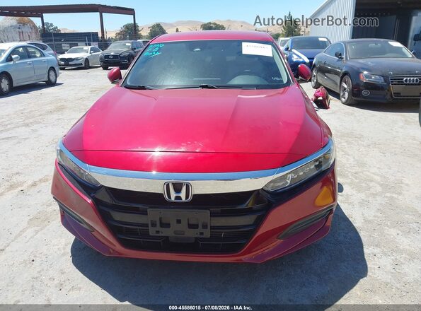 1HGCV1F14JA173179 2018 HONDA ACCORD Red Rear interior view