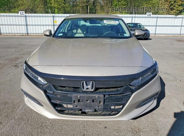 1HGCV1F14JA223384 2018 HONDA ACCORD Gold წინა ხედი